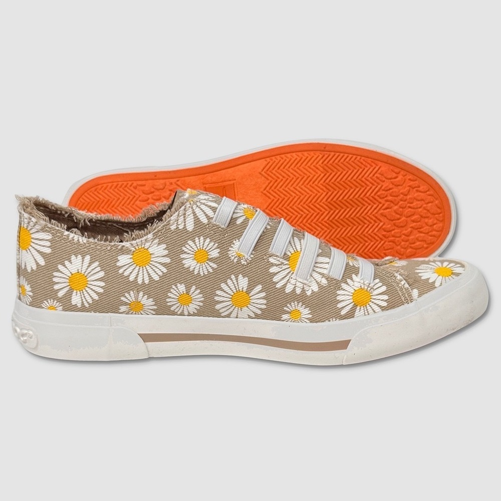 Rocket Dog Jokes Homer No-Tie Shoes - NIB Womens 8.5‎ Daisy Cotton - #49268-CL2